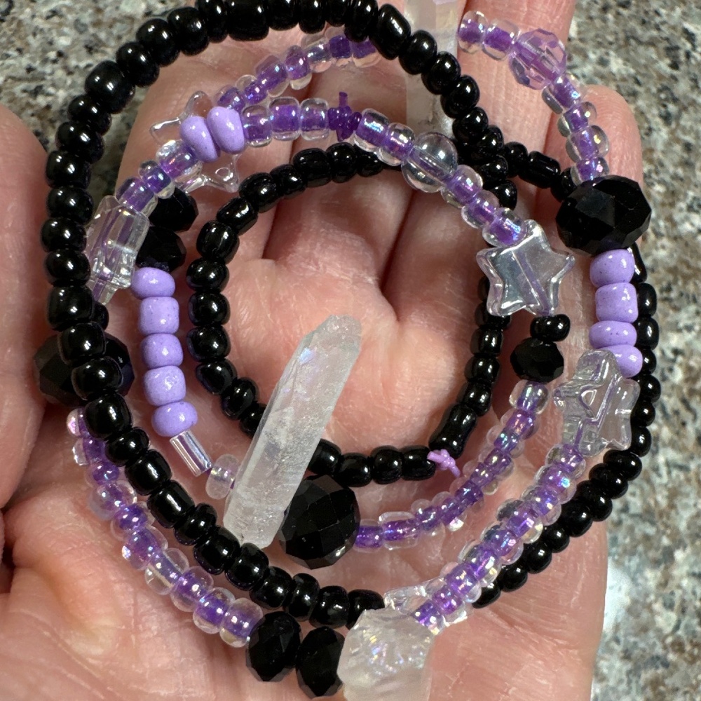 Handmade crystal chokers!